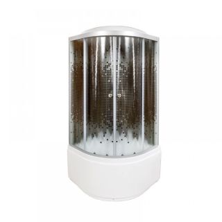 Душевая кабина Deto L 810 с гидромассажем BLACK 100х100х215 см